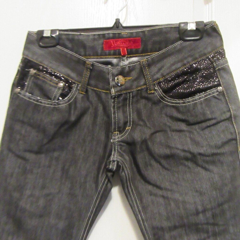 Yes Miss Black Shinny Jeans Size 27
